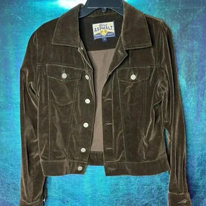 Brown velvet jacket size small